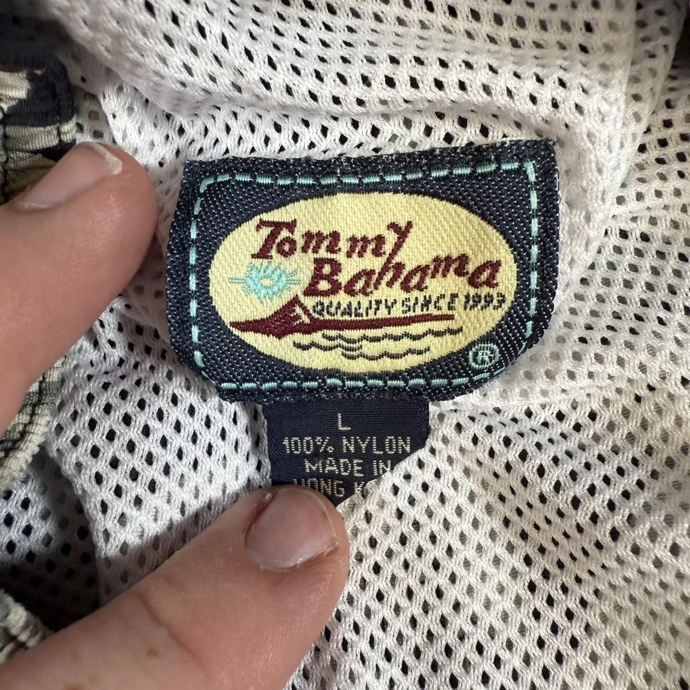 Tommy Bahama Swim Trunks Men's Large Mesh‎ Lined Tropical Beach Shorts Hawaiian